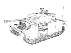 sdkfz 161 pzkpfw iv panzer 4 ausf h late Model 3D