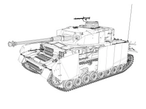 sdkfz 161 pzkpfw iv panzer 4 ausf h late 3D Model