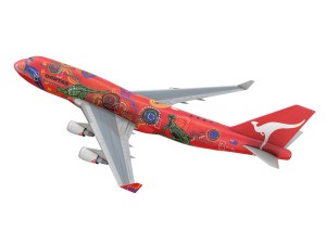 boeing 747 - qantas - wunala dreaming 3D-Modell
