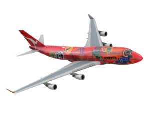 boeing 747 - qantas - wunala dreaming 3D-Modell