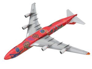 boeing 747 - qantas - wunala dreaming 3D-Modell
