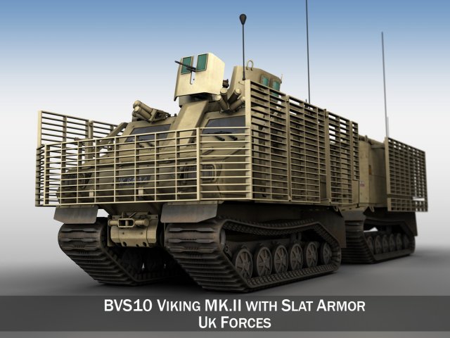 bvs10 viking mkii - uk forces 3D Модель .c4d .max .obj .3ds .fbx .stl .blend 