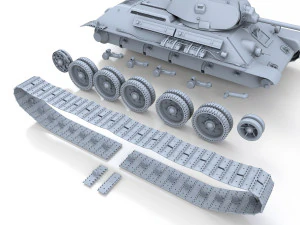 t-34-76 - model 1940 - soviet medium tank 3D Model