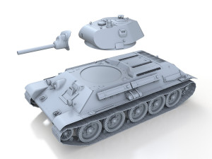t-34-76 - model 1940 - soviet medium tank 3D 模型