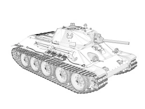 t-34-76 - model 1940 - soviet medium tank 3D Model