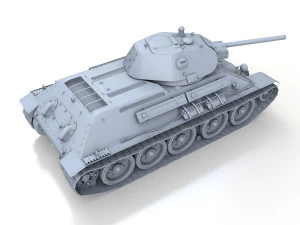 t-34-76 - model 1941 - soviet medium tank 3D Model