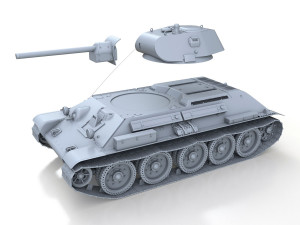 t-34-76 - model 1941 - soviet medium tank 3D Model