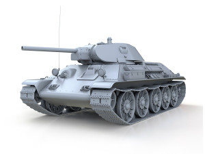 t-34-76 - stz - model 1941 - soviet medium tank Model 3D