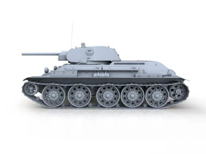 t-34-76 - stz - model 1941 - soviet medium tank 3D Model