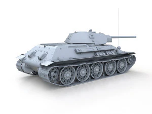 t-34-76 - stz - model 1941 - soviet medium tank 3D Model