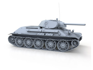 t-34-76 - stz - model 1941 - soviet medium tank Model 3D