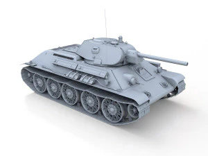 t-34-76 - stz - model 1941 - soviet medium tank 3D Model