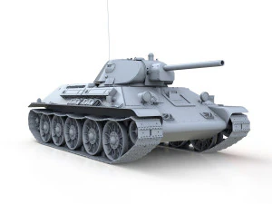 t-34-76 - stz - model 1941 - soviet medium tank 3D Model