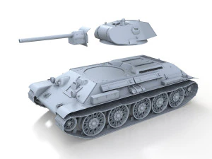 t-34-76 - stz - model 1941 - soviet medium tank 3D Model