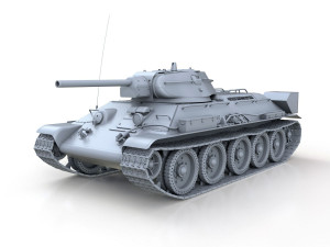 t-34-76 - model 1942 - factory 112 - soviet medium tank Modelo 3D