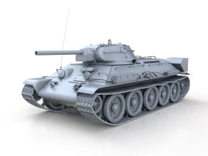t-34-76 - model 1942 - factory 112 - soviet medium tank 3D Model
