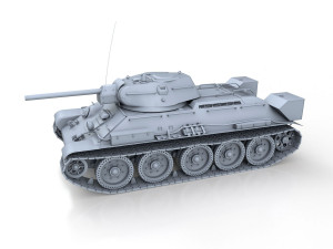 t-34-76 - model 1942 - factory 112 - soviet medium tank Modelo 3D