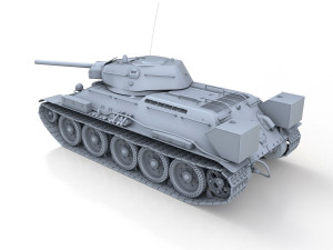 t-34-76 - model 1942 - factory 112 - soviet medium tank Modelo 3D