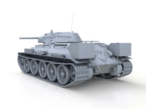 t-34-76 - model 1942 - factory 112 - soviet medium tank Modelo 3D