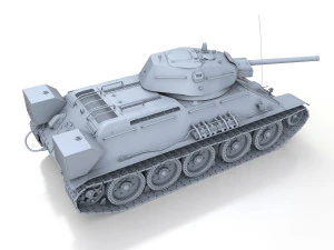 t-34-76 - model 1942 - factory 112 - soviet medium tank 3D Model