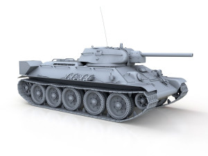 t-34-76 - model 1942 - factory 112 - soviet medium tank Modelo 3D