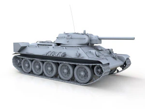 t-34-76 - model 1942 - factory 112 - soviet medium tank 3D Model