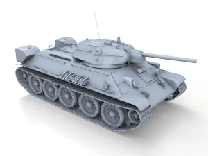 t-34-76 - model 1942 - factory 112 - soviet medium tank 3D Model