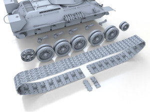t-34-76 - model 1942 - factory 112 - soviet medium tank Modelo 3D