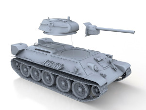 t-34-76 - model 1942 - factory 112 - soviet medium tank Modelo 3D