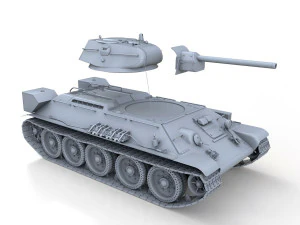 t-34-76 - model 1942 - factory 112 - soviet medium tank 3D Model