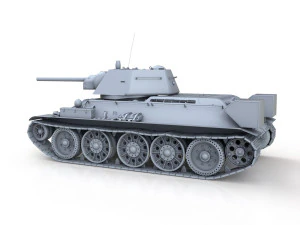 t-34-76 - model 1942 - factory 183 - soviet medium tank 3D Model