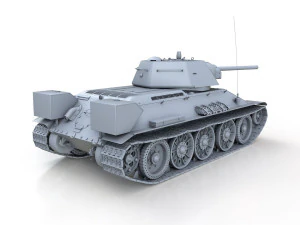 t-34-76 - model 1942 - factory 183 - soviet medium tank 3D Model
