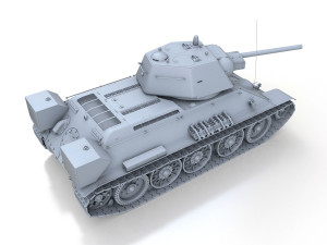 t-34-76 - model 1942 - factory 183 - soviet medium tank 3D Model