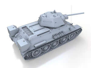 t-34-76 - model 1942 - factory 183 - soviet medium tank 3D Model
