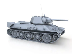 t-34-76 - model 1942 - factory 183 - soviet medium tank 3D Model