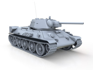 t-34-76 - model 1942 - factory 183 - soviet medium tank 3D Model