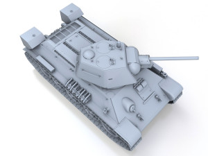 t-34-76 - model 1942 - factory 183 - soviet medium tank 3D Model