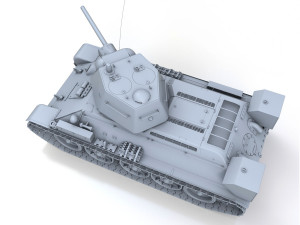 t-34-76 - model 1942 - factory 183 - soviet medium tank 3D Model