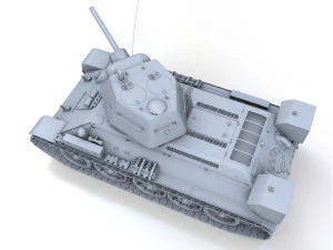 t-34-76 - model 1942 - factory 183 - soviet medium tank 3D Model