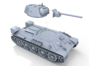 t-34-76 - model 1942 - factory 183 - soviet medium tank 3D Model