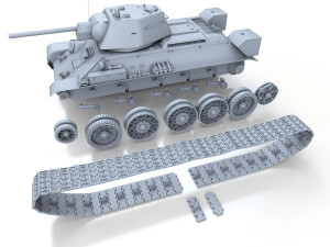 t-34-76 - model 1942 - factory 183 - soviet medium tank 3D Model