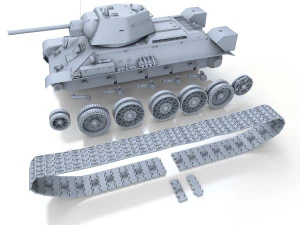 t-34-76 - model 1942 - factory 183 - soviet medium tank 3D Model