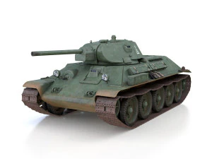 t-34-76 - model 1941 -soviet medium tank - 0314 3D Model