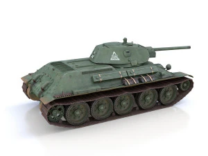 t-34-76 - model 1941 -soviet medium tank - 0314 3D Model