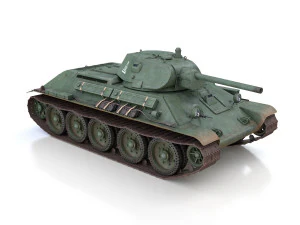 t-34-76 - model 1941 -soviet medium tank - 0314 3D Model