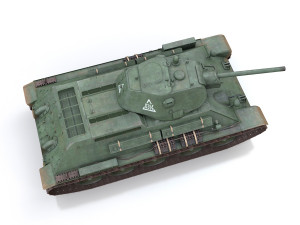 t-34-76 - model 1941 -soviet medium tank - 0314 Modèle 3D