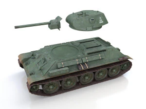 t-34-76 - model 1941 -soviet medium tank - 0314 3D Model