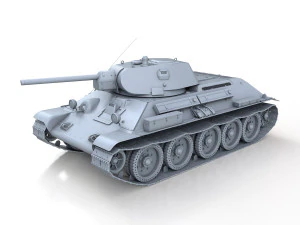 t-34-76 - model 1941 -soviet medium tank - 0314 3D Model