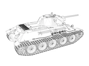 t-34-76 - model 1941 -soviet medium tank - 0314 3D Model