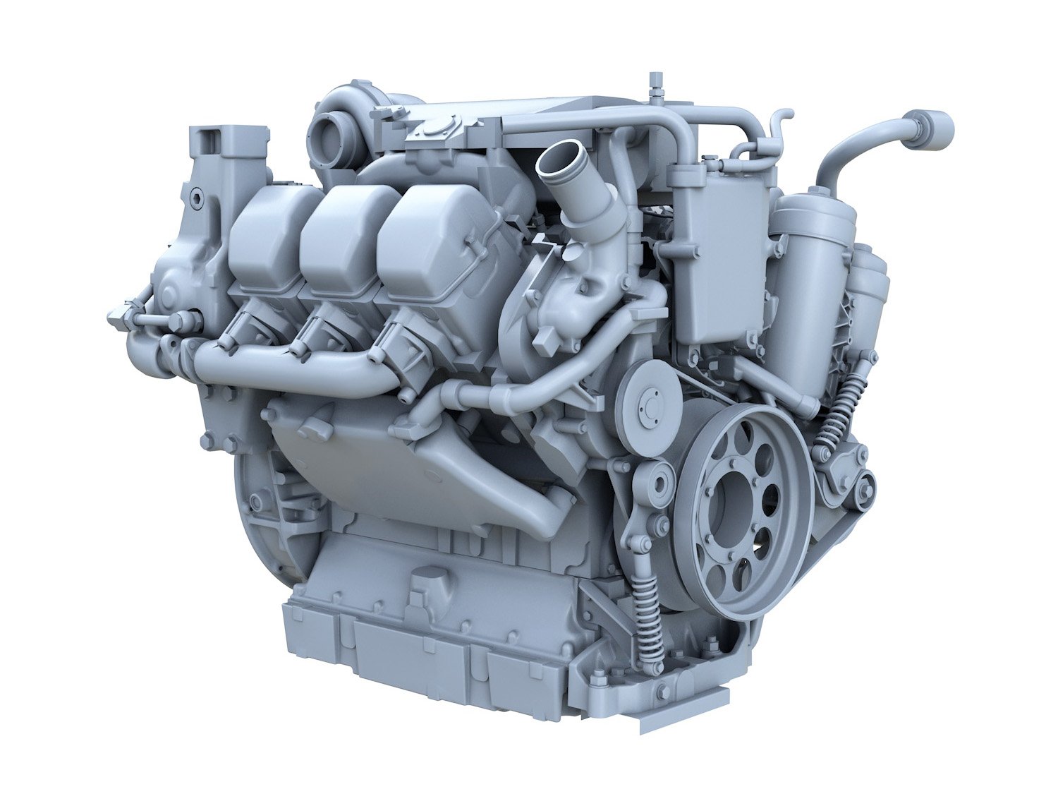 STL file DIESEL ENGINE 1/16 SCALE - HIGH DETAILED FOR RESIN 3D PRINTER  🖨️・3D printer model to download・Cults